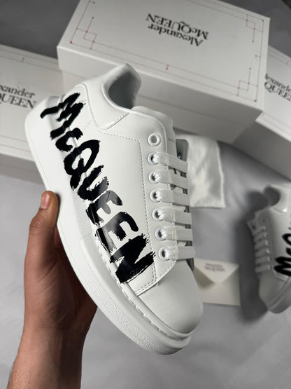 Alexander McQueen White Graffiti
