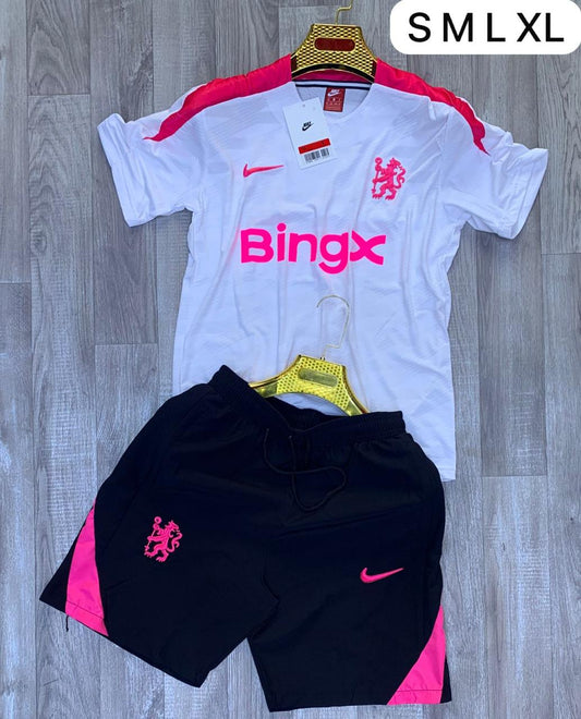 Conjunto Nike Chelsea FC Third Blanco Rosa Negro