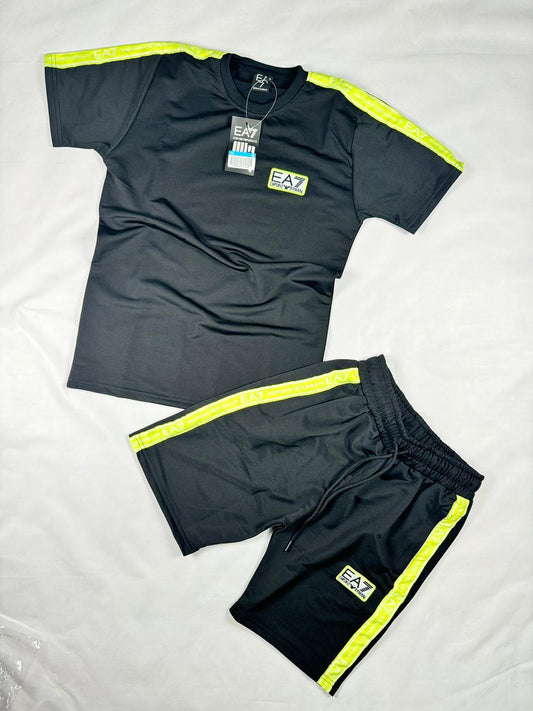 Conjunto EA7 Negro Flúor